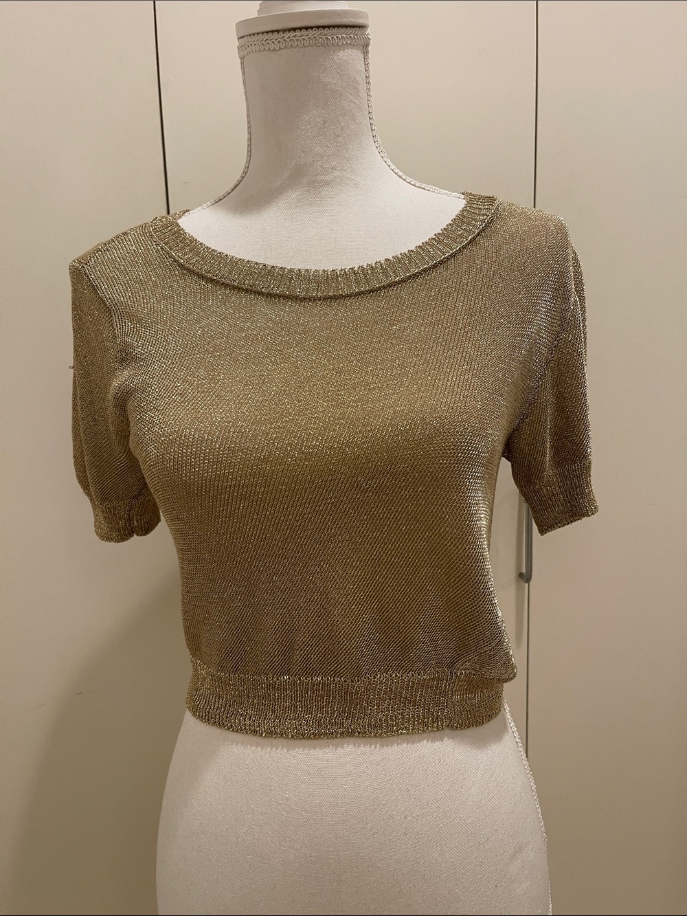 Leith gold chain sweater size small #79
